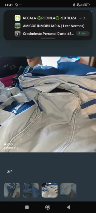 Mochila Kipsta 60L Azul/Gris