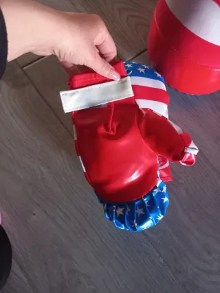 Guantoni e sacco boxe bandiera USA