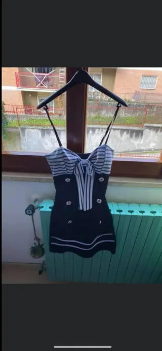 Abito taglia unica fantasia marinara