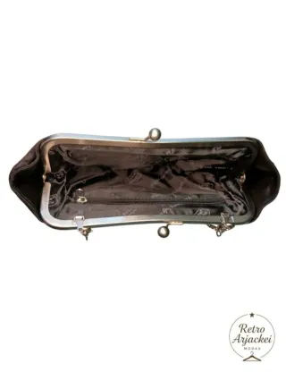 Bolso Iber Vintage Satén y Glitter Negro