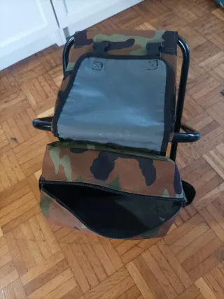 Silla Mochila Pesca Camuflaje