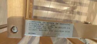 Cuna madera 120x60 cm