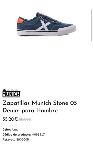 Zapatillas Munich Stone 05 Denim