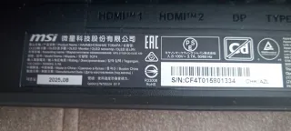 Monitor MSI 3CF4 Gamer Roto