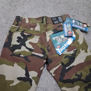 Raro Pantalone donna Camo flare  Made in Italy y2k