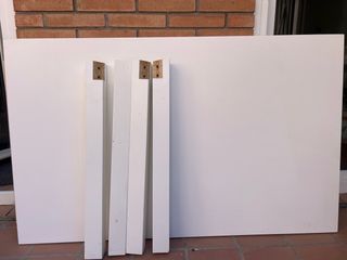 Mesa comedor extensible blanca