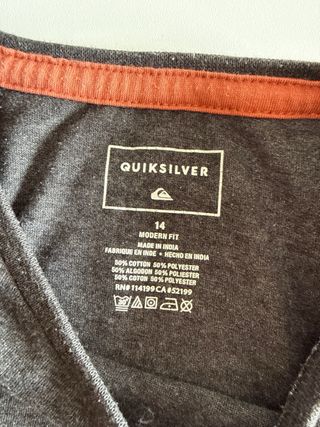 Camiseta Quiksilver Estampado Bolsillo