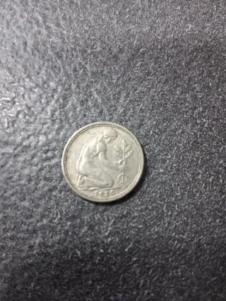 Moneda 50 Pfennig República Federal de Alemania.