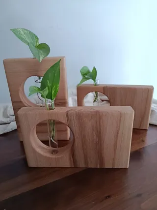 Vado in legno con provetta