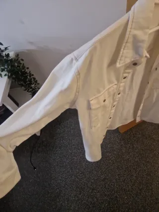 Camisa vaquera Mango blanca