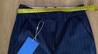 Pantalones traje rayas JJXX mujer azul