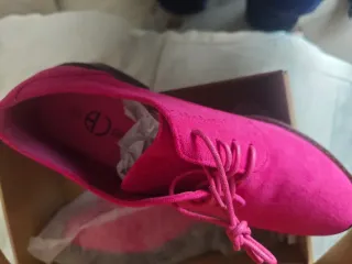Zapatos ante fucsia suela antideslizante