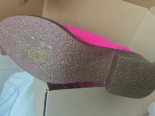 Zapatos ante fucsia suela antideslizante