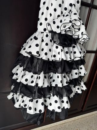 Traje Flamenca Lunares Talla 10-12 Años