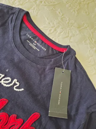 Camiseta Tommy Hilfiger S Niño Azul Marino
