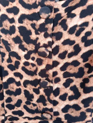 Vestido Leopardo Zara Talla L