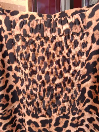 Vestido Leopardo Zara Talla L
