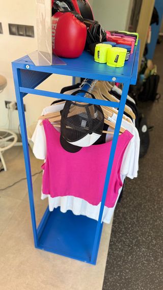 Expositor Metálico Azul