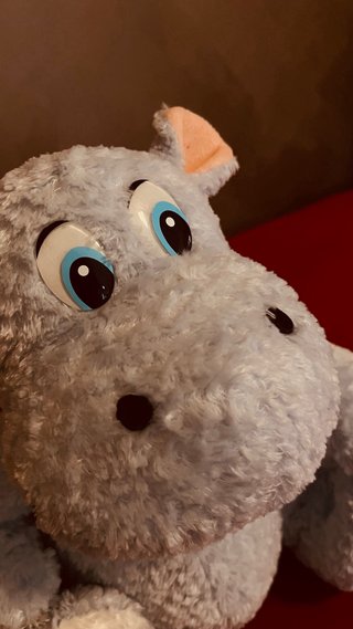 Peluche Ippopotamo Azzurro