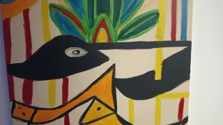 Cuadro abstracto pintado a mano  3 € unidad