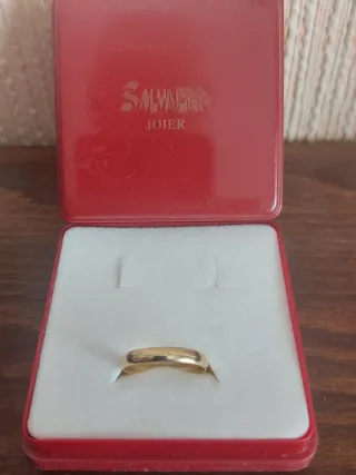 Anillo Oro750m. Medida caña