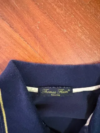 Polo Thomas Flaim Blu XL Made in Italy vedi misure