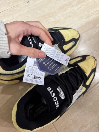 Zapatillas Lacoste L003 Negras y Amarillas
