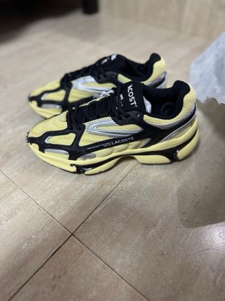 Zapatillas Lacoste L003 Negras y Amarillas