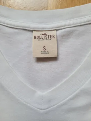 Camiseta Hollister Blanca Talla S