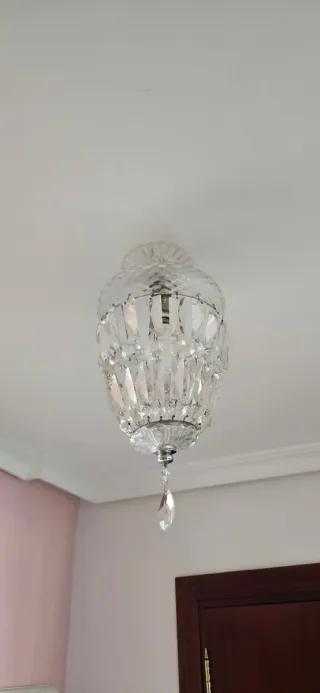 Lámpara de cristal colgante
