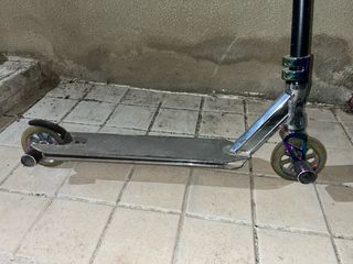 Patinete Scooter Negro y Plateado