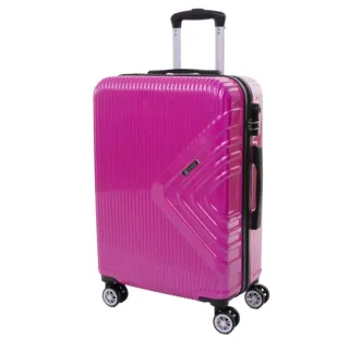 Maleta rosa rígida con rueda, maleta grandes