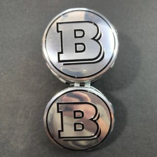 TAPABUJES MERCEDES BRABUS 75mm CROMADOS