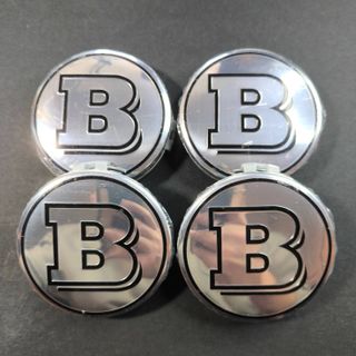 TAPABUJES MERCEDES BRABUS 75mm CROMADOS