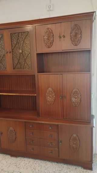 Mueble Salón Madera Vintage Grande