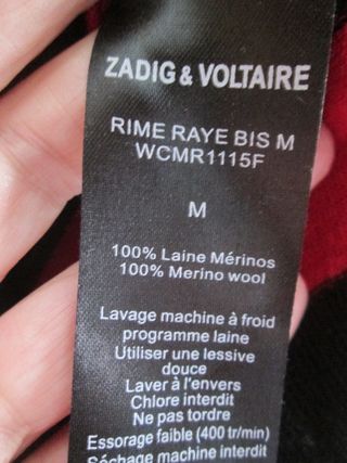 JERSEY RAYAS ZADIG & VOLTAIRE