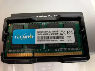 Memoria RAM DDR3 8GB 1600MHz SODIMM Tecmiyo