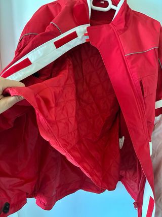 Chaqueta Moto Roja y Blanca Talla L