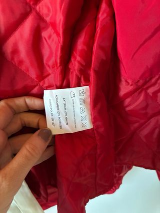 Chaqueta Moto Roja y Blanca Talla L