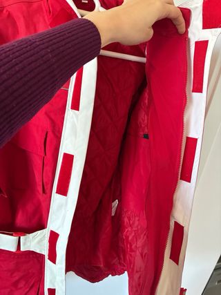 Chaqueta Moto Roja y Blanca Talla L