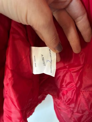 Chaqueta Moto Roja y Blanca Talla L