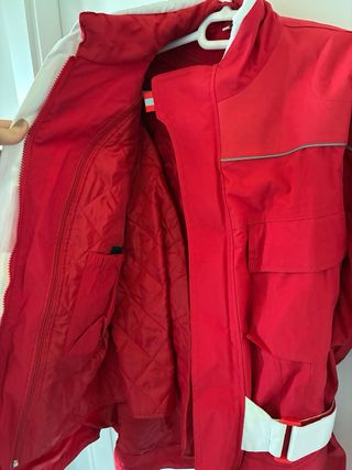 Chaqueta Moto Roja y Blanca Talla L