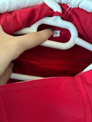 Chaqueta Moto Roja y Blanca Talla L