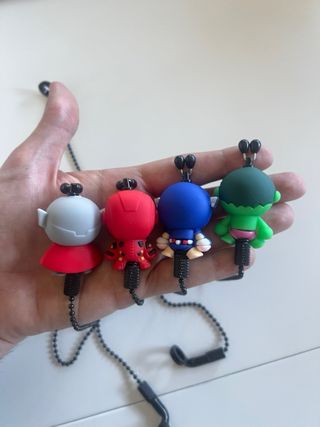 Set 4 Colgantes Pesca Carpfishing Marvel
