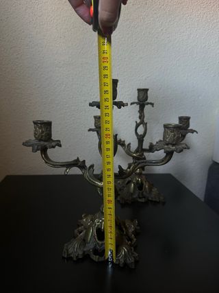 Candelabros de Bronce Estilo Antiguo