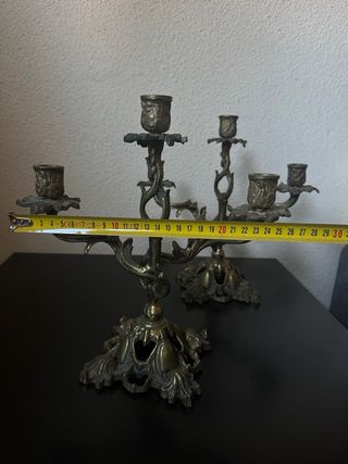 Candelabros de Bronce Estilo Antiguo
