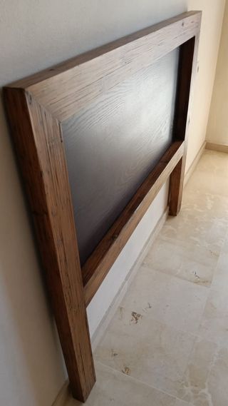 Cabecero de madera de roble