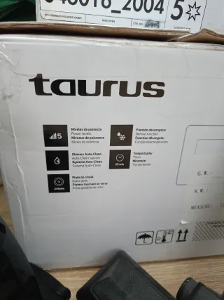 Microondas Taurus Ready 20L 700W Blanco