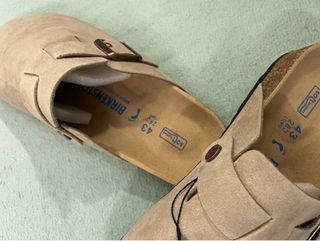 Zuecos Birkenstock Boston Taupe Talla 43