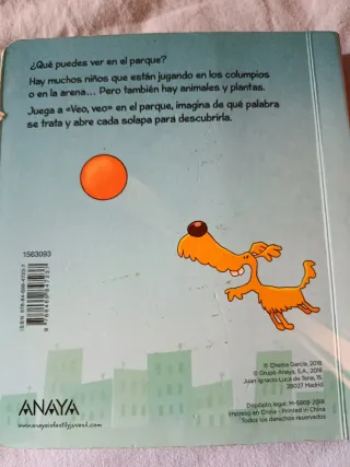 Libro infantil:Veo, veo en el parque